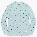 Supreme Playboy Waffle Thermal Light Blue