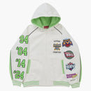 Supreme Playoffs Zip Up Hooded Sweatshirt White