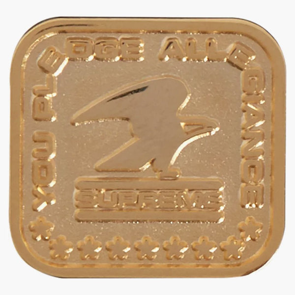 Supreme Pledge Allegiance Pin (fw19) Gold