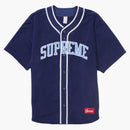 Supreme Polartec Baseball Jersey Navy