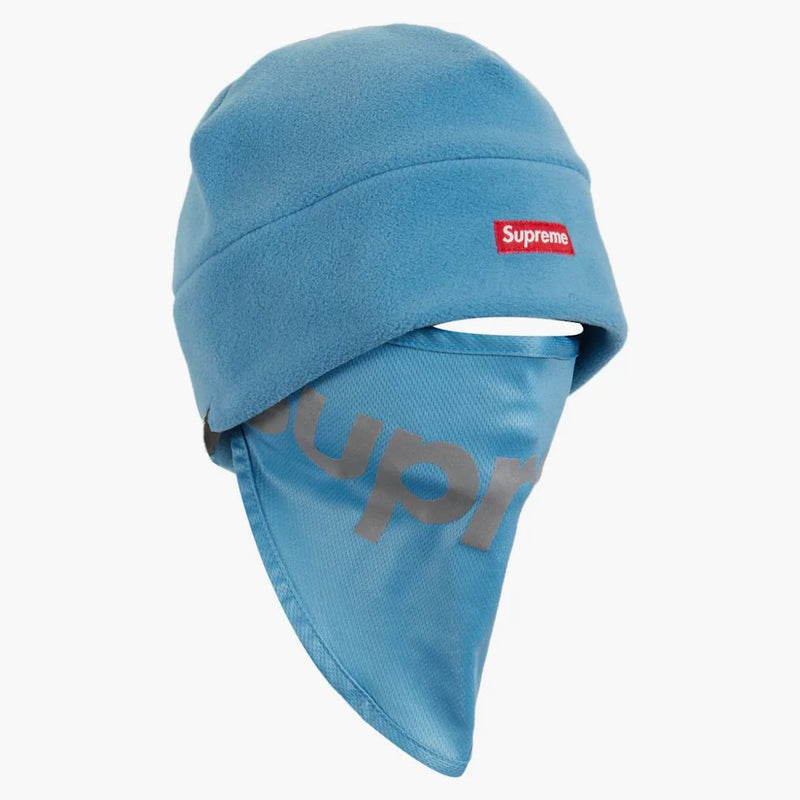 Nejvyšší polartec facemask beanie zaprášená šedozelená