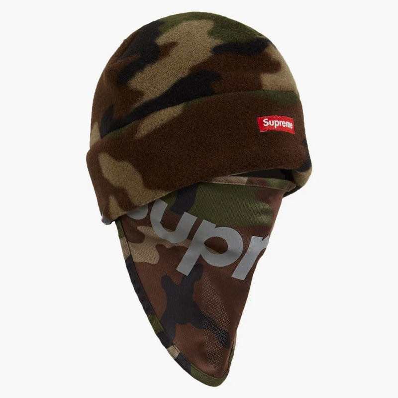 Supreme Polartec Facemask Beanie Woodland Camo