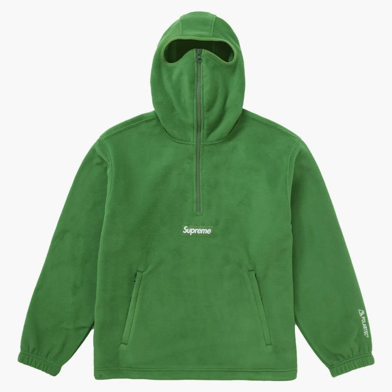 Nejvyšší mikina s kapucí s kapucí na polarteku (FW24) zelená