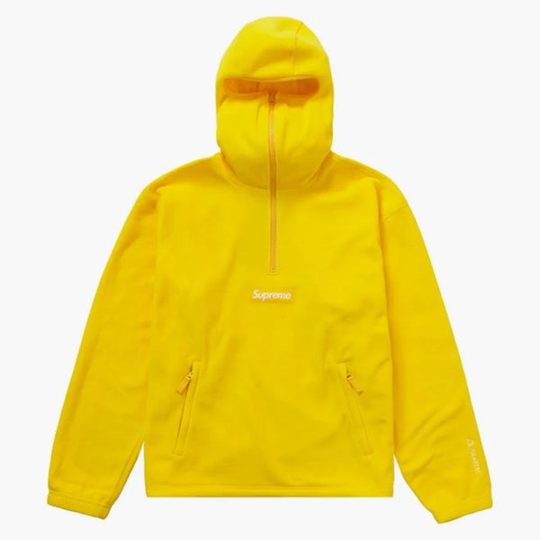 Supreme Polartec Facemask Half Zip Hooded Sweatshirt Yellow