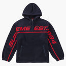 Supreme Polartec Half Zip Hooded Sweatshirt Navy