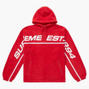 Supreme Polartec Half Zip Hooded Sweatshirt Red