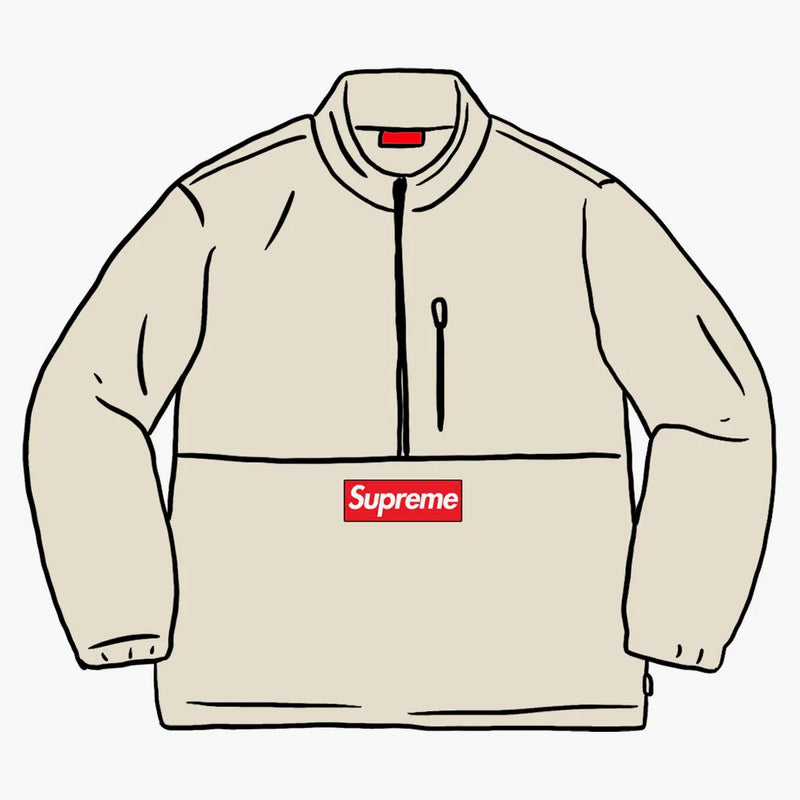 Supreme Polartec Half Zip Pullover (FW20) Natural