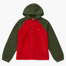 Supreme Polartec Hooded Raglan Jacket Red