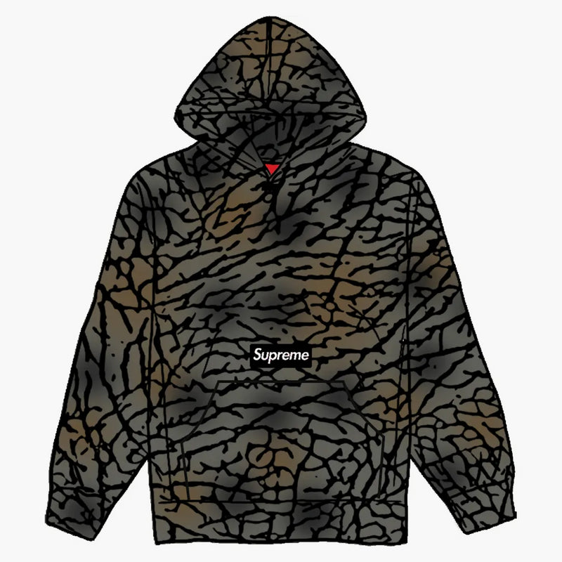 Nejvyšší mikina s kapucí polartec (FW20) Camo olivové stromky