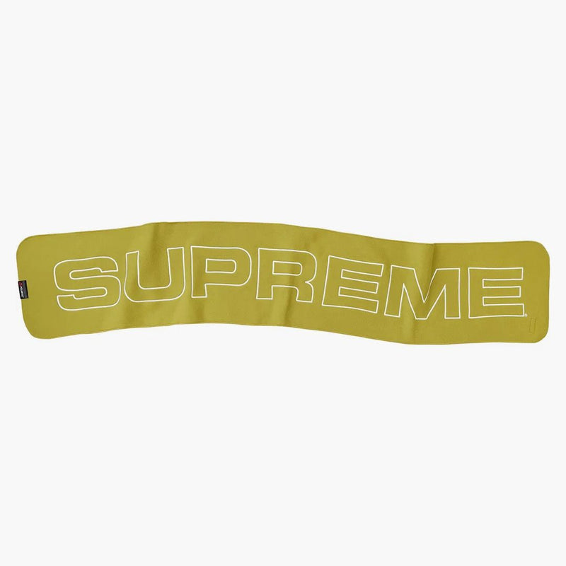 Supremo polartec logo sciarpa zolfo