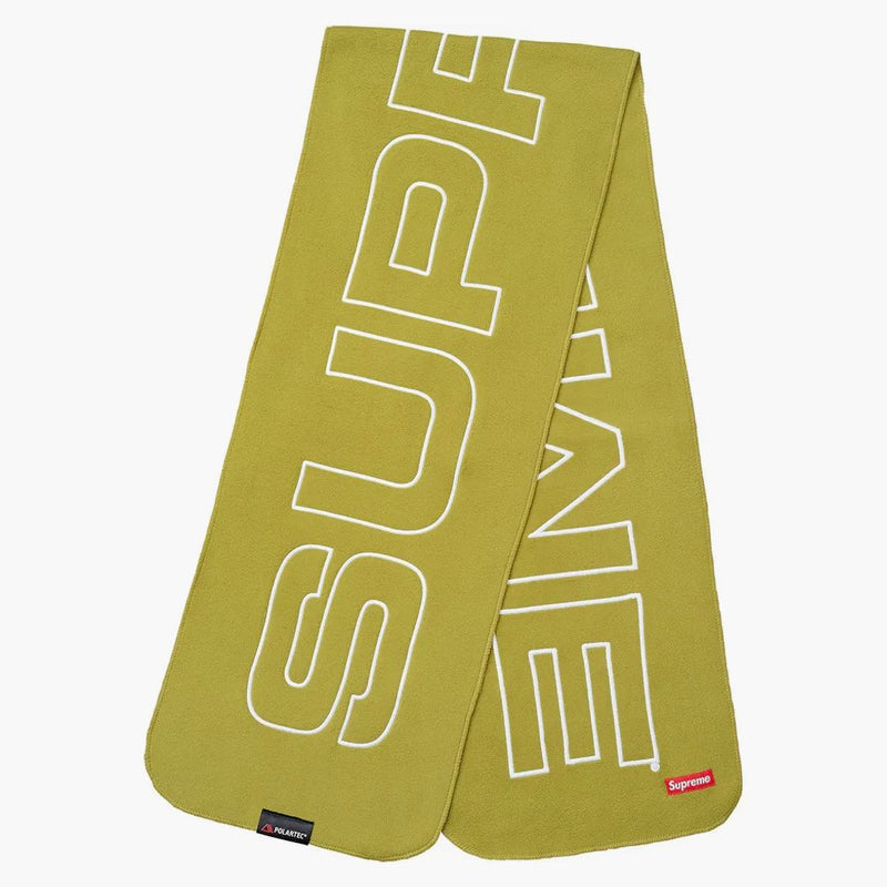Supremo polartec logo sciarpa zolfo