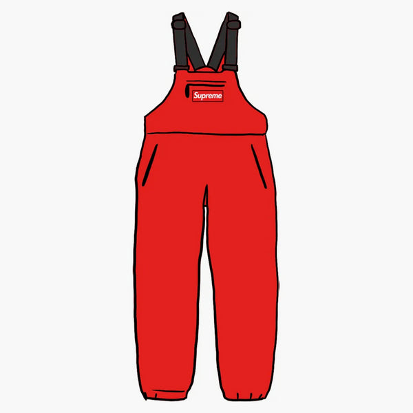 Supreme Polartec Overalls Red