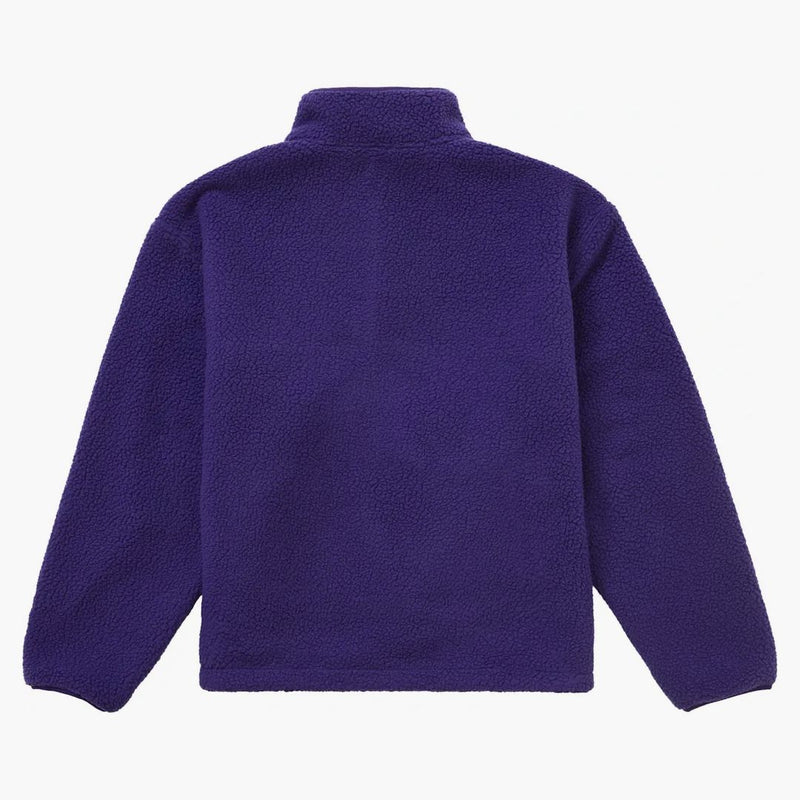Supreme Polartec Shearling Reverzibilní svetr (FW24) fialový