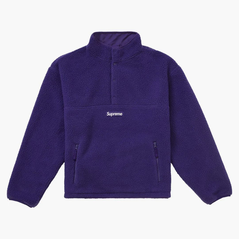 Supreme Polartec Shearling Reverzibilní svetr (FW24) fialový