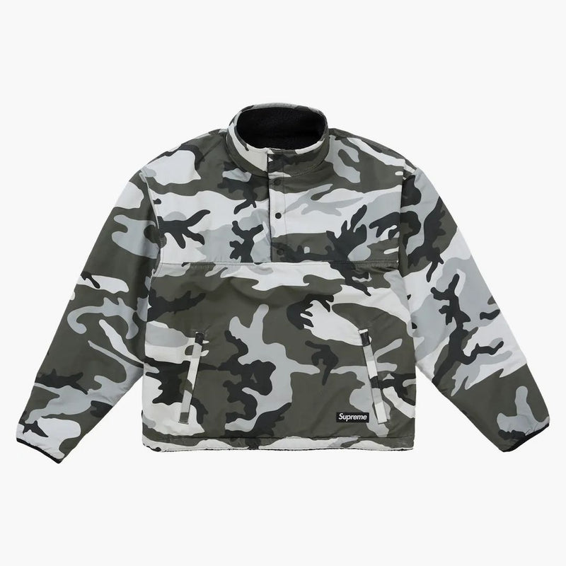 Supreme Polartec Shearling Reversible Pullover (fw25) Black