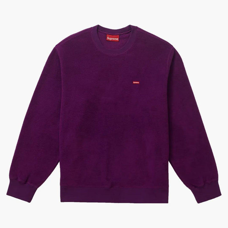 Supreme Polartec Small Box Crewneck Purple