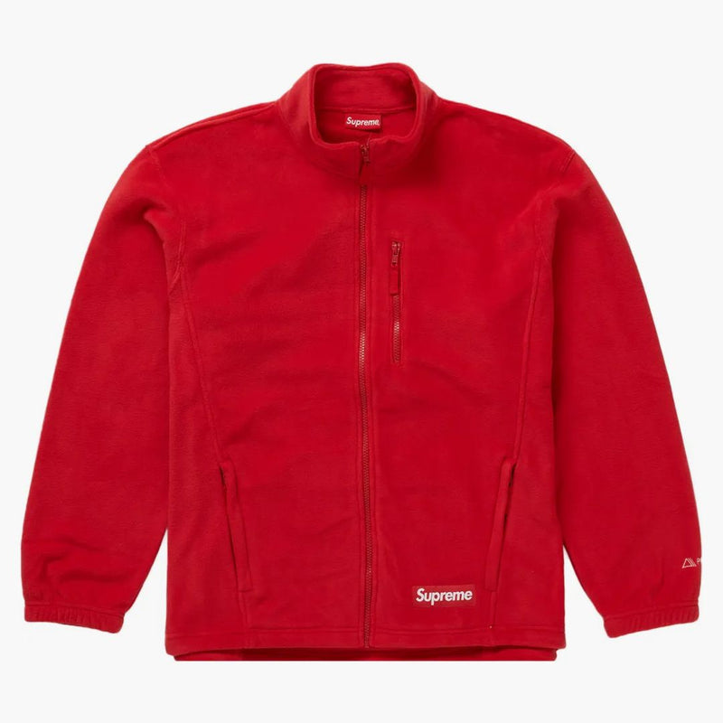 Giacca zip polartec suprema rossa