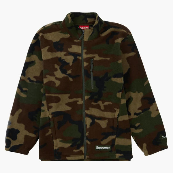 Supreme polartec chaqueta zip camuflaje de bosque