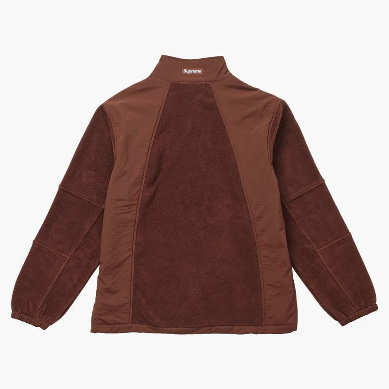 Giacca per zip polartec suprema marrone