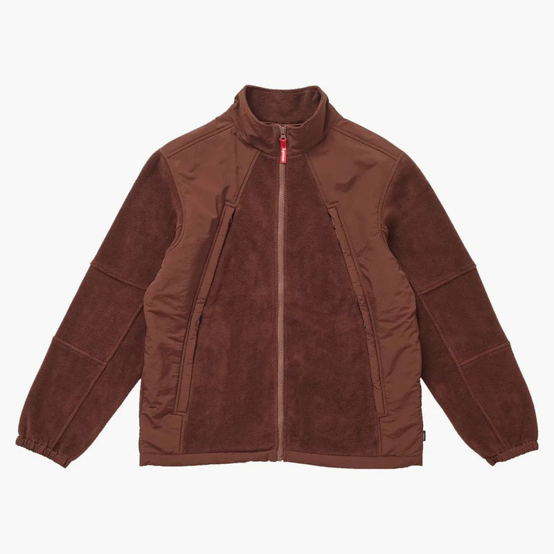 Giacca per zip polartec suprema marrone