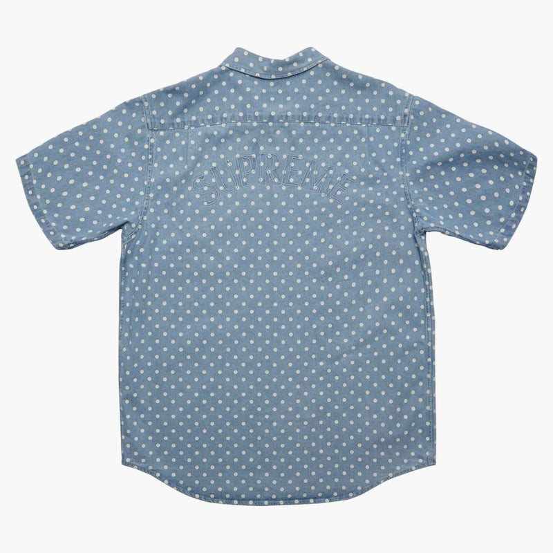 Supreme Polka Dot Denim Shirt Light Blue