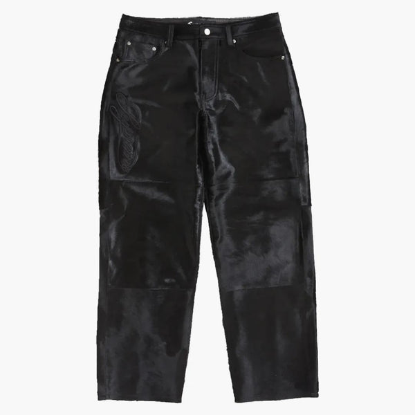 Suprem Ponyhair Loose Fit 5 buzunar Jean Black