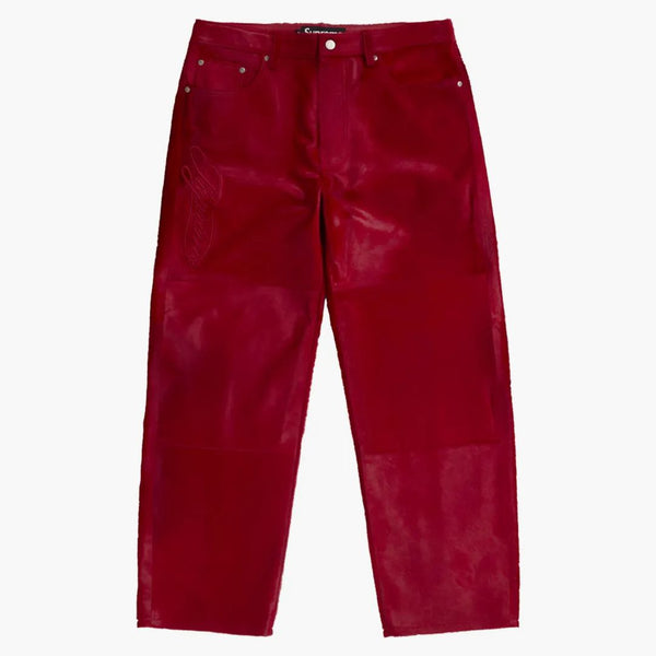 Supreme Ponyhair Loose Fit Jean Red