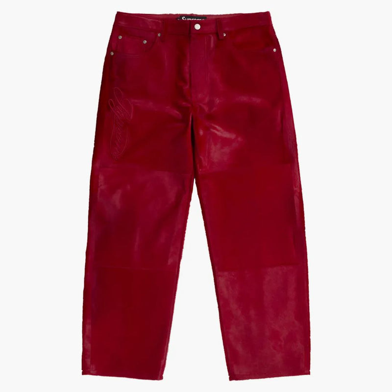 Supreme Ponyhair Loose Fit Jean Red