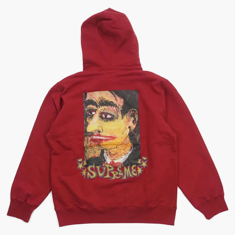 Supreme portrait hooded sweatshirt cardinal