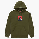 Sudadera con capucha de retrato suprema (FW20) Oliva oscura