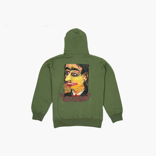 Supreme Portrait Hooded Sweatshirt Light Olive
