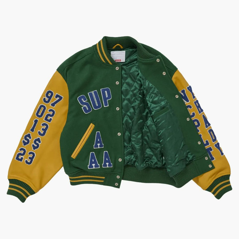 Supremo elogi varsity giacca verde