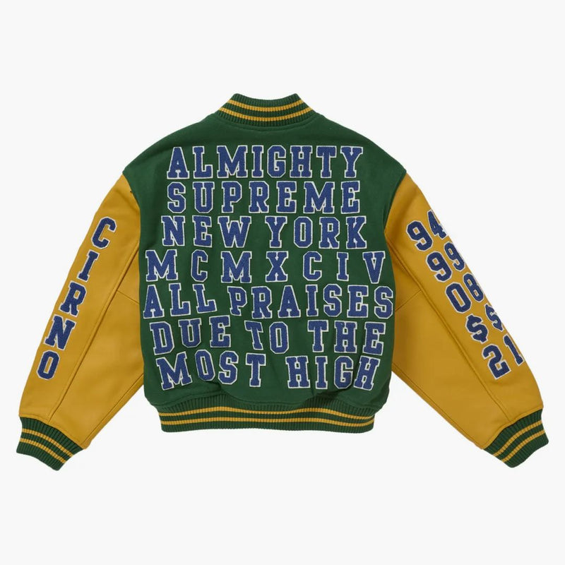 Supremo elogi varsity giacca verde