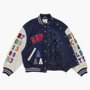 Supreme Praises Varsity Jacket Navy