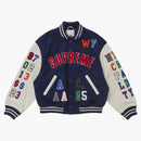 Supreme Praises Varsity Jacket Navy