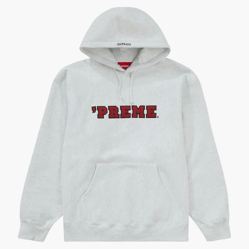 Supreme Preme Hooded Sweatshirt Ash Grey