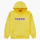 Supreme Preme Hooded Sweatshirt Yellow
