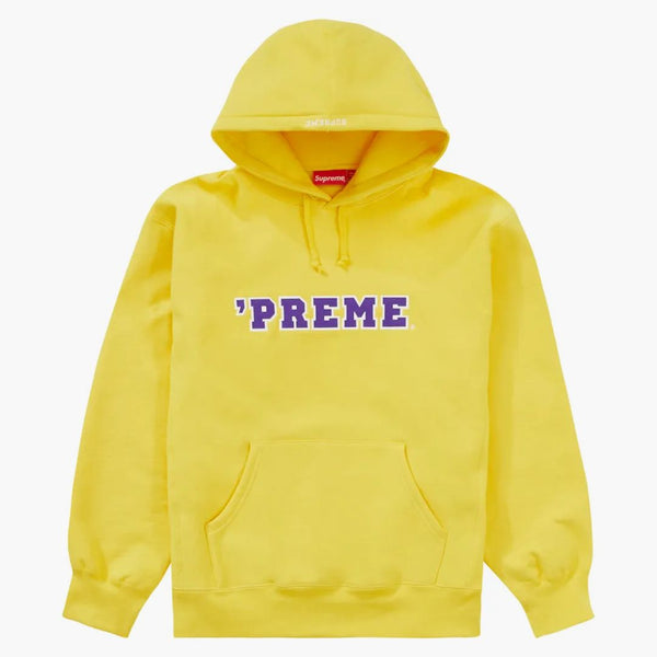 Supreme Preme Hooded Sweatshirt Yellow