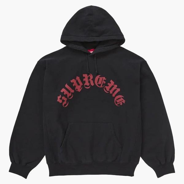 Supreme Printed Arc Hooded Sweatshirt svart