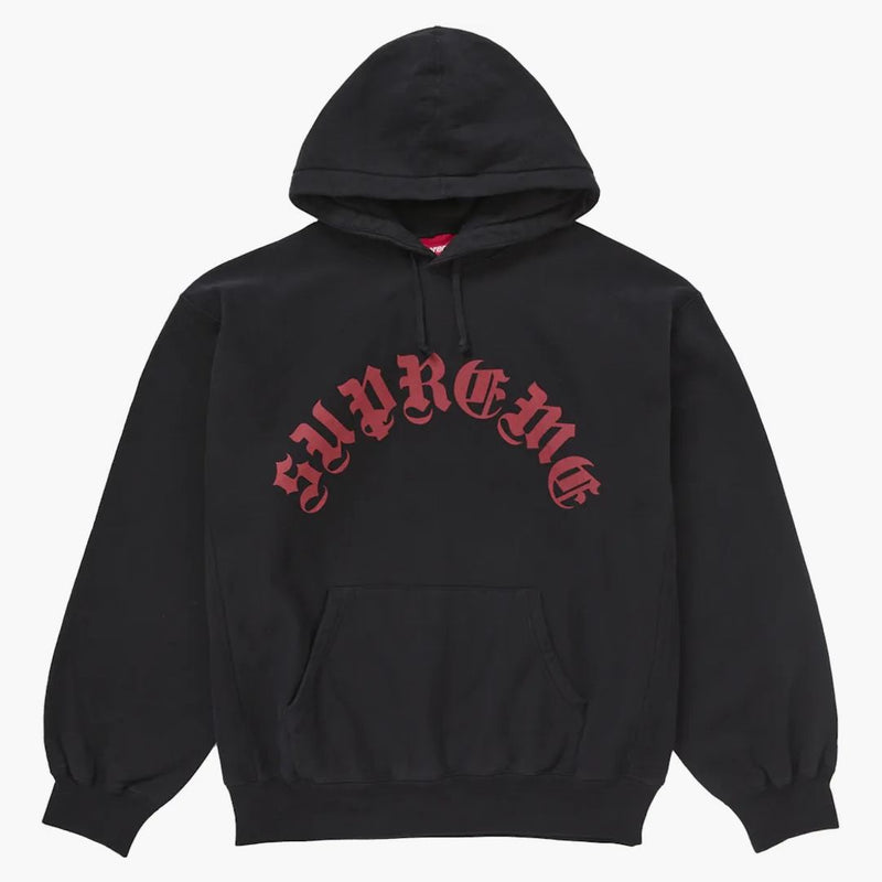 Supreme Printed Arc Hooded Sweatshirt svart
