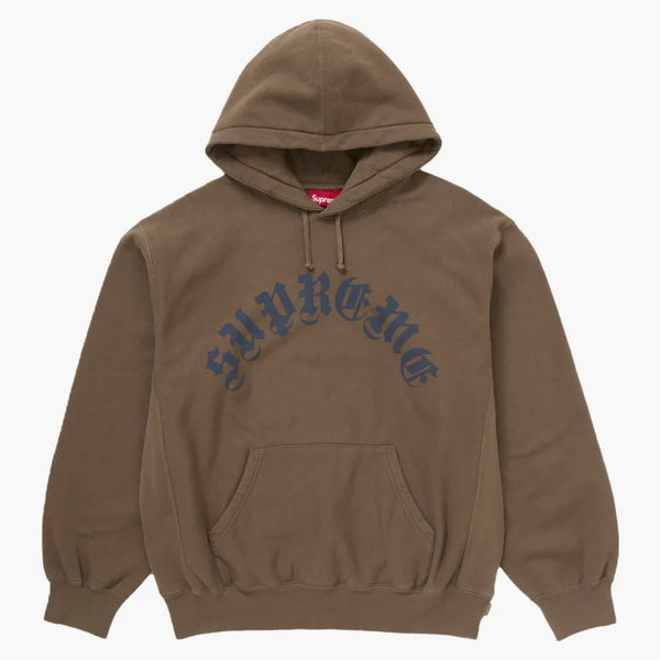 Supreme Printed Arc Hooded Sweatshirt Dusty Brown