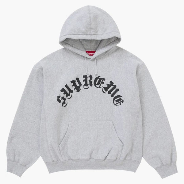 Supreme Printed Arc Hooded Sweatshirt Heather Grey