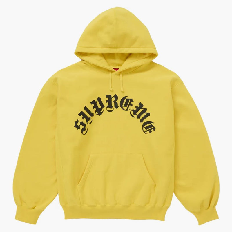 Giallo con cappuccio ad arco stampato supremo