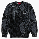 Supreme Printed Paisley Sweater Black