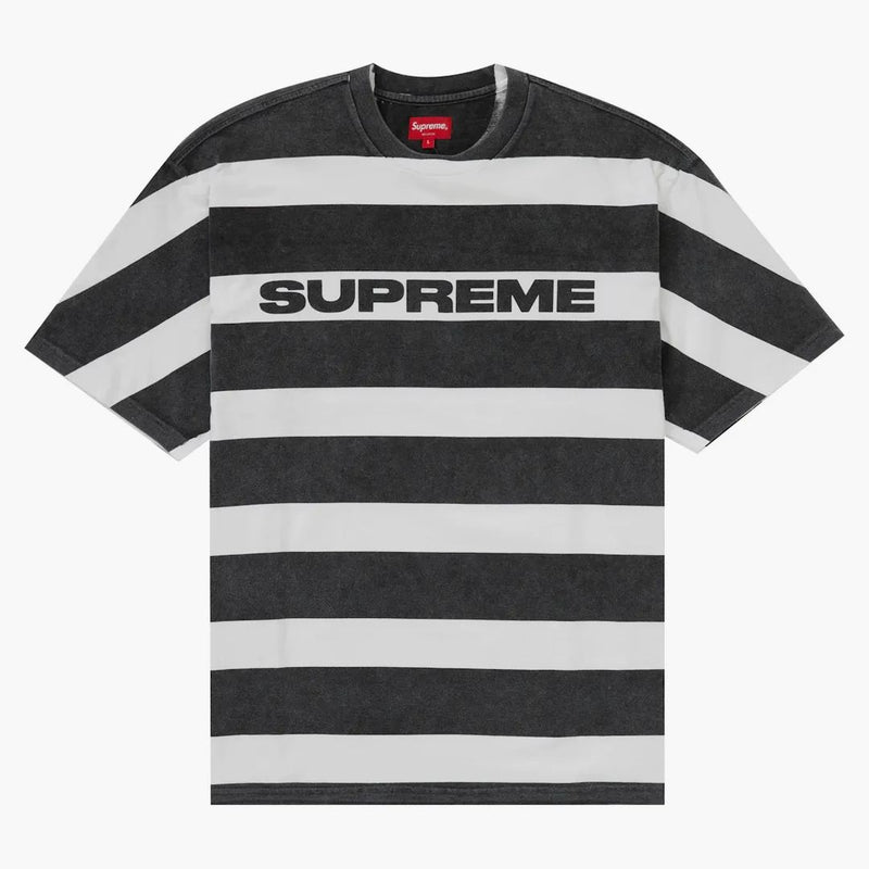 Supreme Printed Stripe S/s Top Black