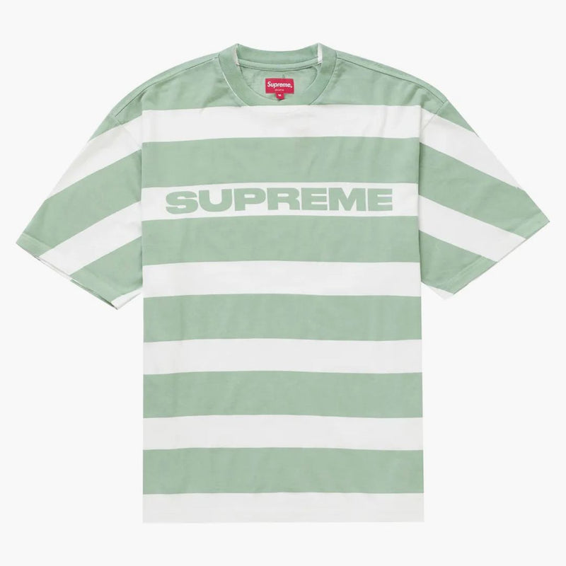 Supreme Printed Stripe S/S Top Light Green