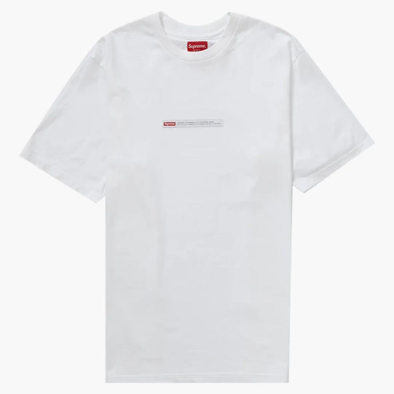 Supreme Property Label S/s Top White