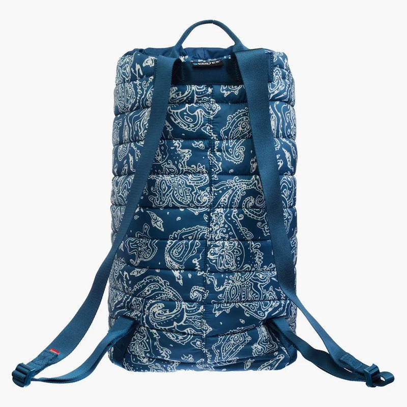 Supreme Puffer Backpack Blue Paisley