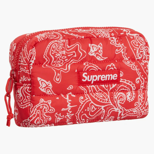 Supreme Puffer Pouch Red Paisley