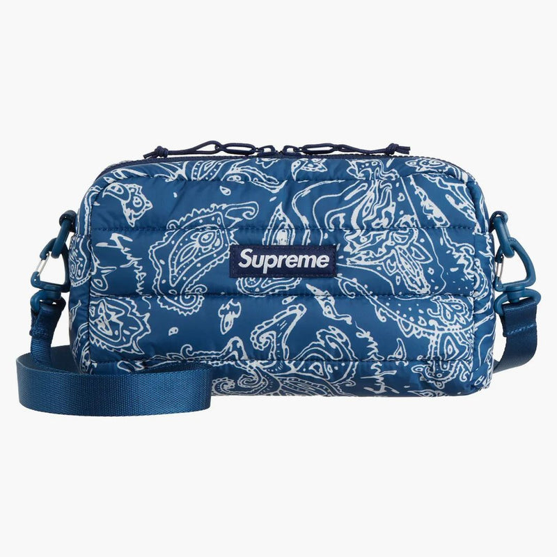 Nejvyšší vyrovnávací paměť boční taška Blue Paisley